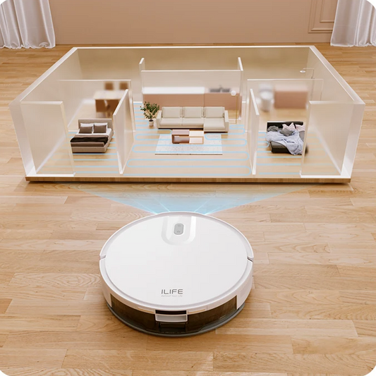 Robotstofzuiger 5000Pa met LiDAR Navigatie – Slimme Reiniging en App Bediening