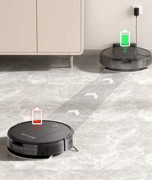 Robotstofzuiger met Dweilfunctie – 5000Pa Kracht, App Bediening en Auto Tapijt Boost