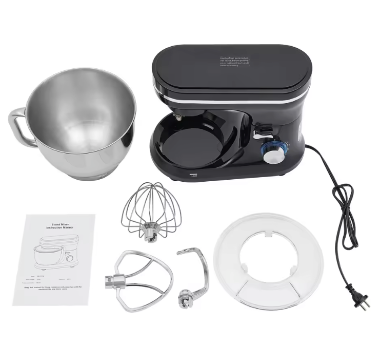Keukenmachine 4.5L – Multifunctionele Mixer met Kantelbare Kop voor Deeg en Beslag