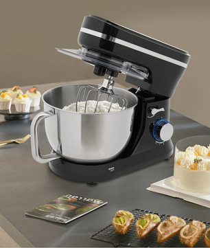 Keukenmachine 4.5L – Multifunctionele Mixer met Kantelbare Kop voor Deeg en Beslag