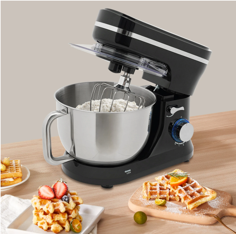 Keukenmachine 4.5L – Multifunctionele Mixer met Kantelbare Kop voor Deeg en Beslag