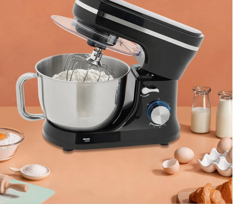 Keukenmachine 4.5L – Multifunctionele Mixer met Kantelbare Kop voor Deeg en Beslag