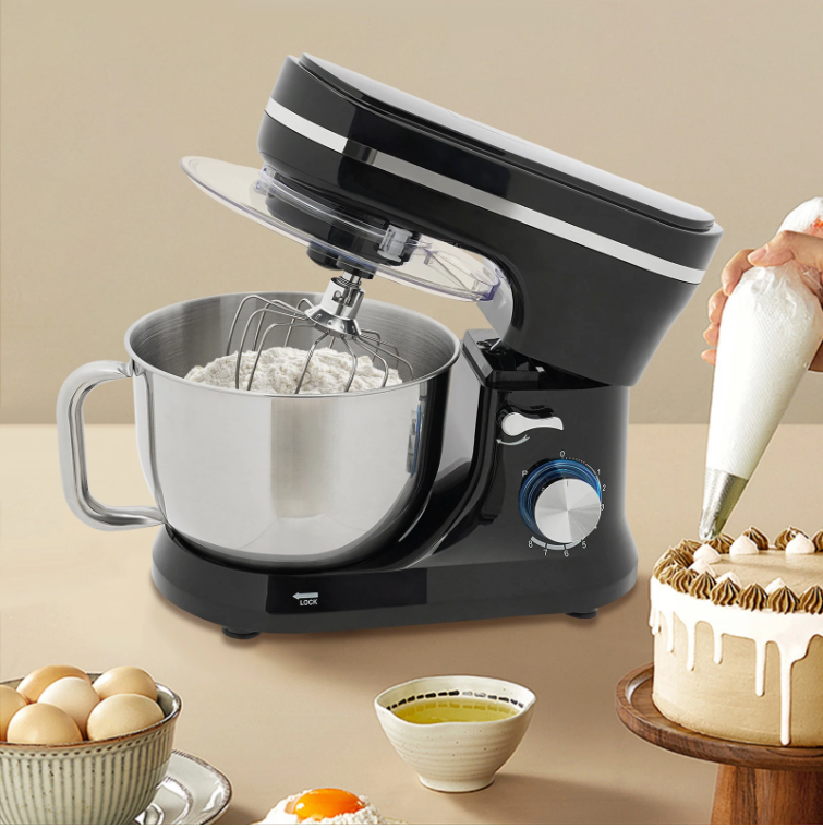 Keukenmachine 4.5L – Multifunctionele Mixer met Kantelbare Kop voor Deeg en Beslag