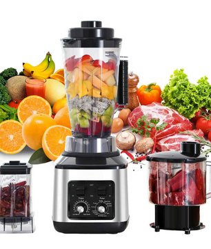 3-in-1 Blender 9500W – Keukenmachine met Juicer, Hakmolen en Droogmolen