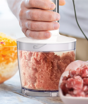 Staafmixer 1000W 4-in-1 – Hand Blender met Hakmolen, Garde en Smoothie Cup