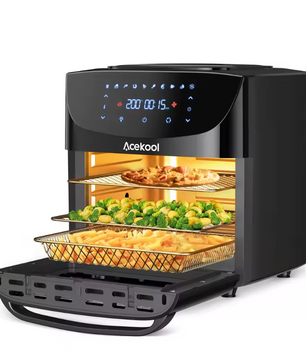 Airfryer Oven 18L 8-in-1 – Digitale Touchscreen Mini Oven 1800W met Accessoires
