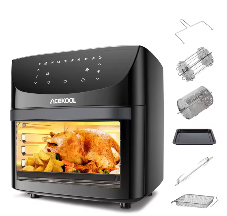 Airfryer Oven 18L 8-in-1 – Digitale Touchscreen Mini Oven 1800W met Accessoires