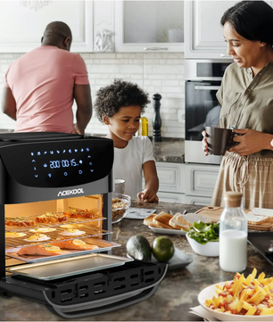 Airfryer Oven 18L 8-in-1 – Digitale Touchscreen Mini Oven 1800W met Accessoires