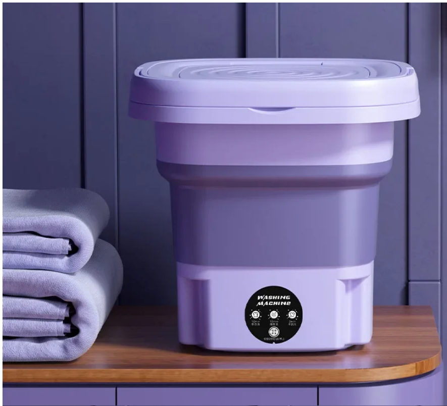 Opvouwbare Mini Wasmachine 8L – Draagbare Wasemmer met Centrifuge