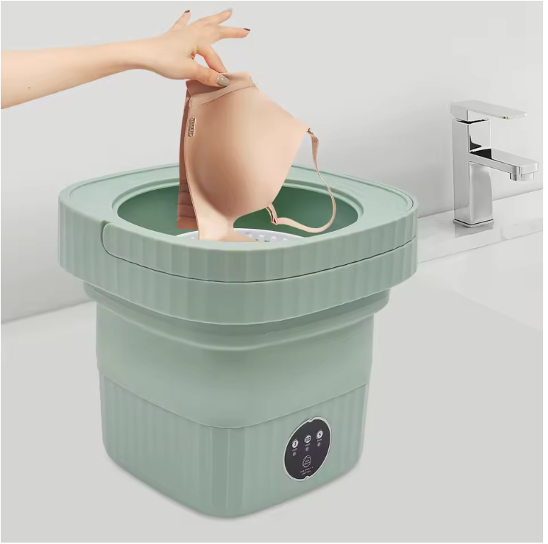 Opvouwbare Mini Wasmachine – Compacte Draagbare Wasmachine met 3 Programma’s