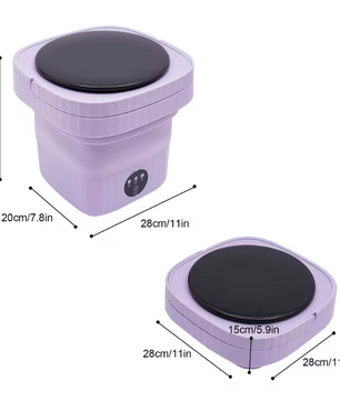 Opvouwbare Mini Wasmachine – Compacte Draagbare Wasmachine met 3 Programma’s