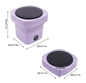 Opvouwbare Mini Wasmachine – Compacte Draagbare Wasmachine met 3 Programma’s
