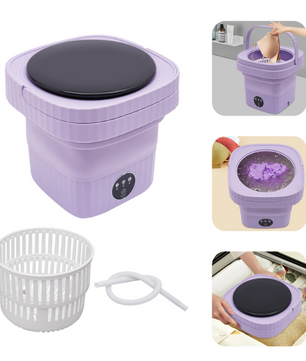 Opvouwbare Mini Wasmachine – Compacte Draagbare Wasmachine met 3 Programma’s