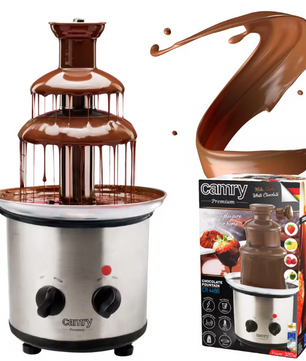 Chocolade Fontein 650ml – Elektrische Fondue Fontein 320W van RVS voor Feesten en Desserts