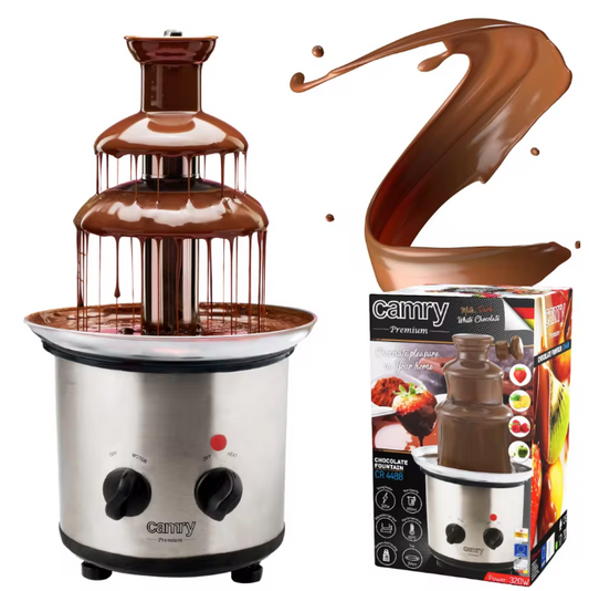 Chocolade Fontein 650ml – Elektrische Fondue Fontein 320W van RVS voor Feesten en Desserts