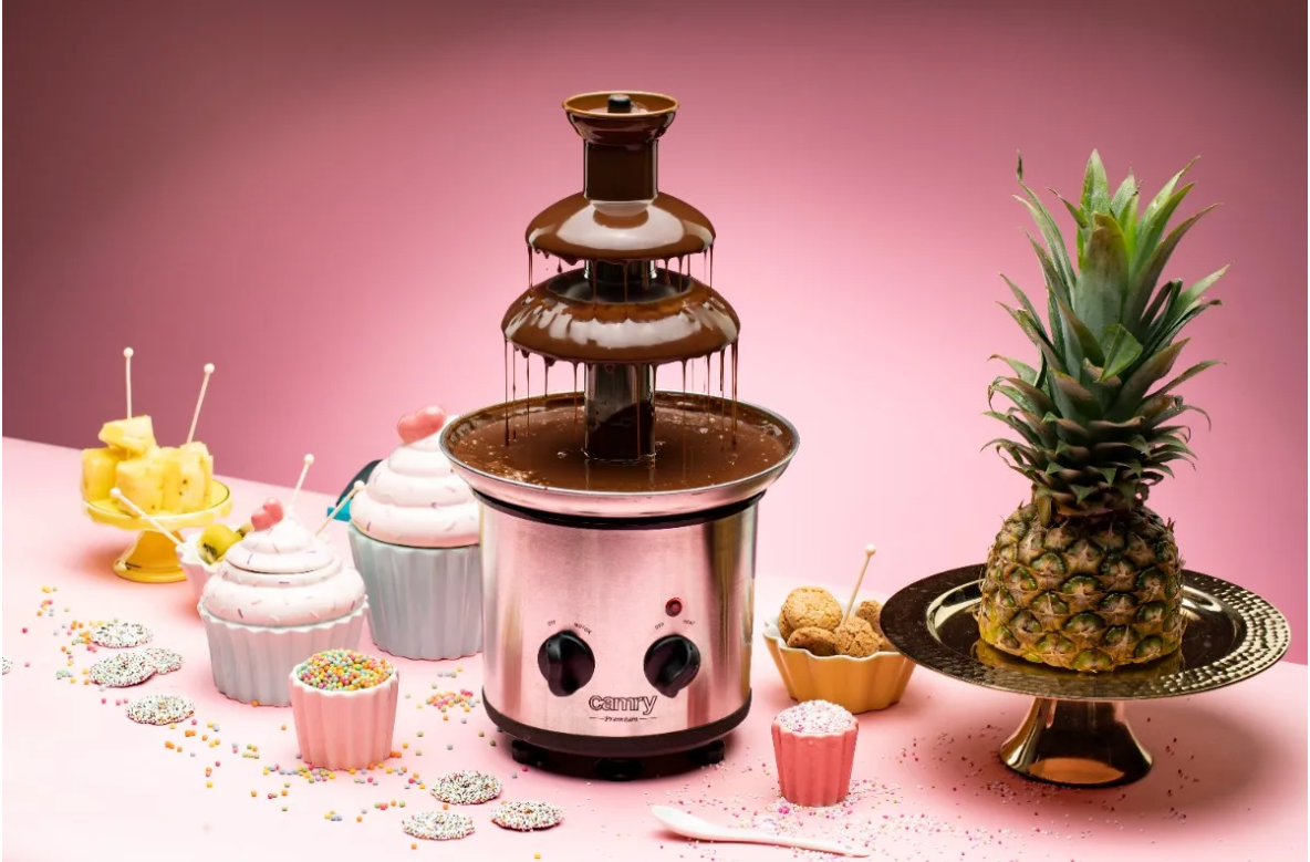 Chocolade Fontein 650ml – Elektrische Fondue Fontein 320W van RVS voor Feesten en Desserts