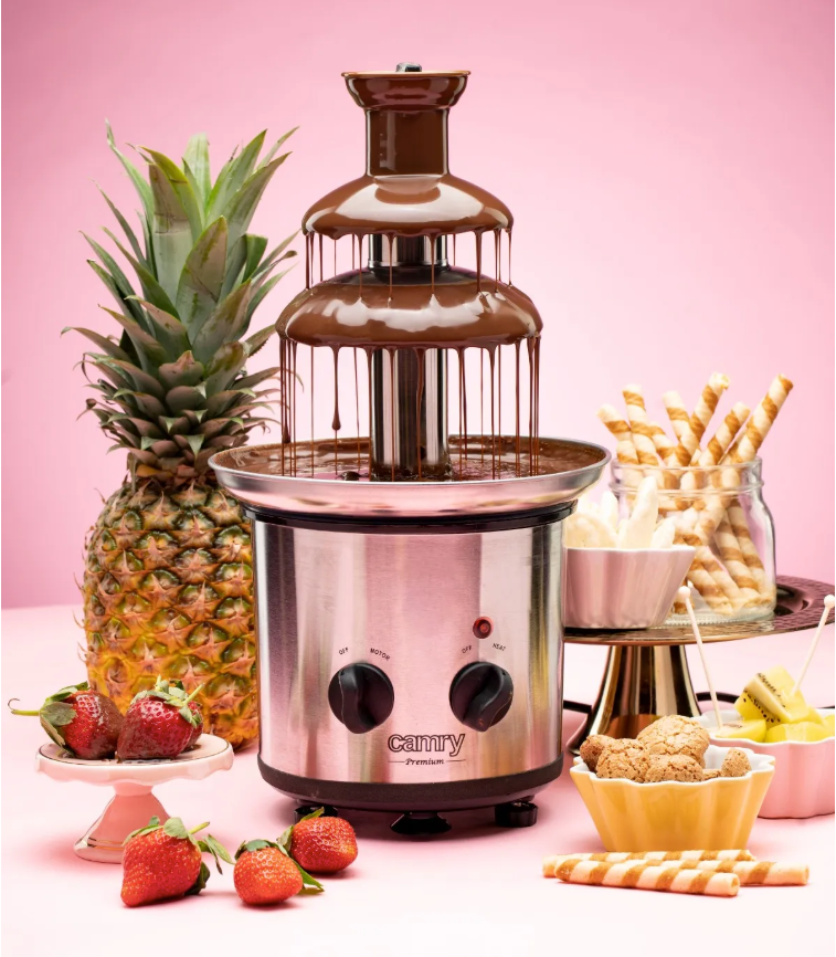 Chocolade Fontein 650ml – Elektrische Fondue Fontein 320W van RVS voor Feesten en Desserts