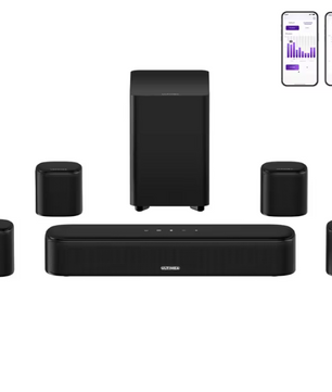 7.1 Soundbar Systeem met Subwoofer – Surround Speakers en App
