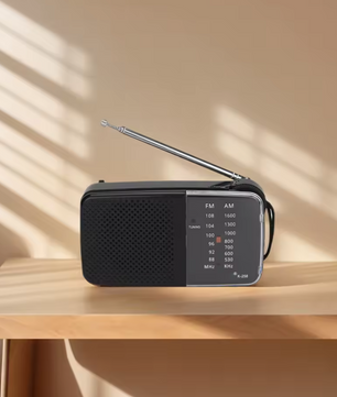 Draagbare AM/FM Radio met Speaker – Compacte Batterij Radio