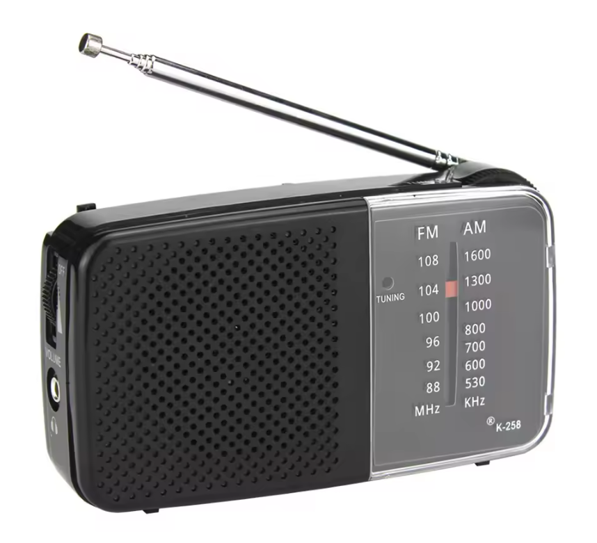 Draagbare AM/FM Radio met Speaker – Compacte Batterij Radio