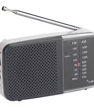 Draagbare AM/FM Radio met Speaker – Compacte Batterij Radio