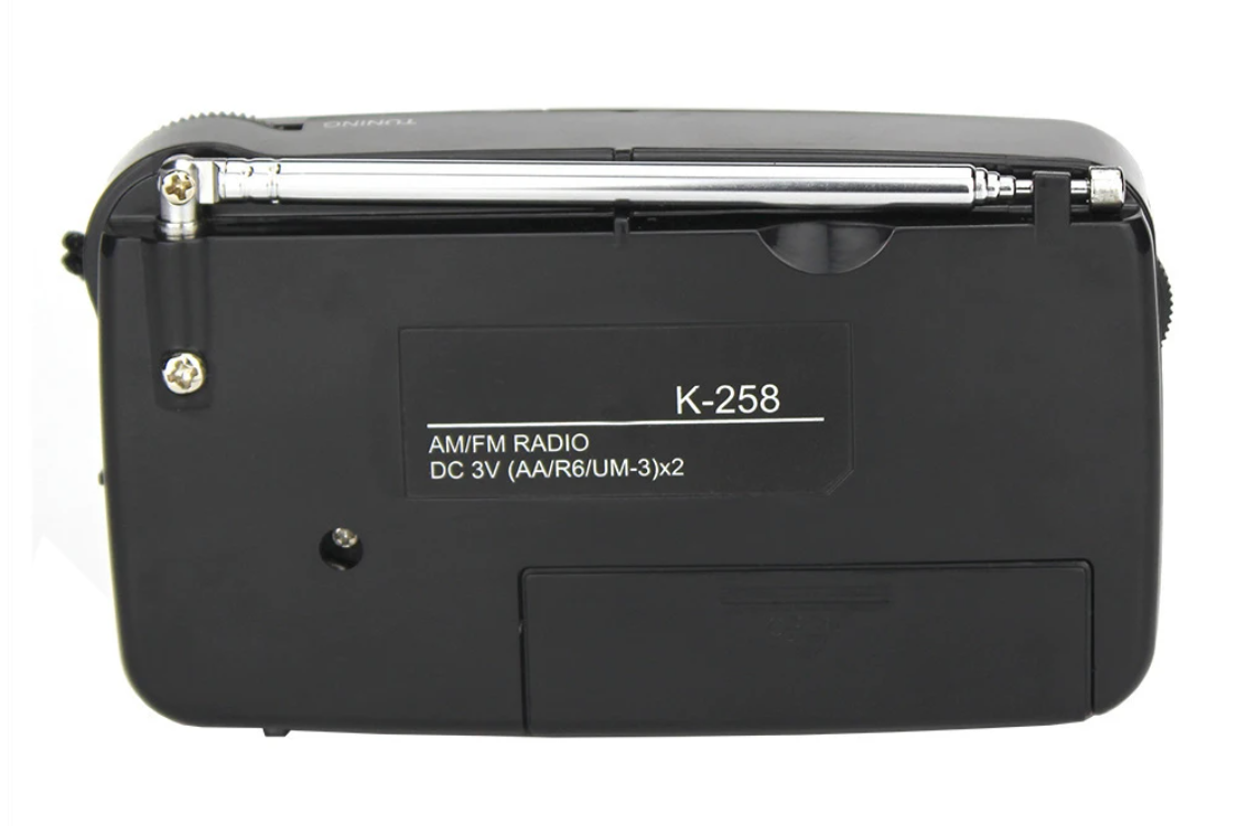 Draagbare AM/FM Radio met Speaker – Compacte Batterij Radio