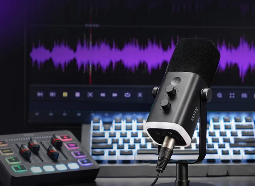 USB/XLR Dynamische Microfoon – RGB Gaming en Streaming Mic
