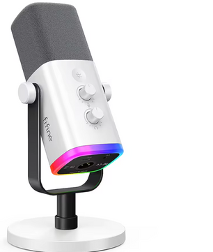 USB/XLR Dynamische Microfoon – RGB Gaming en Streaming Mic