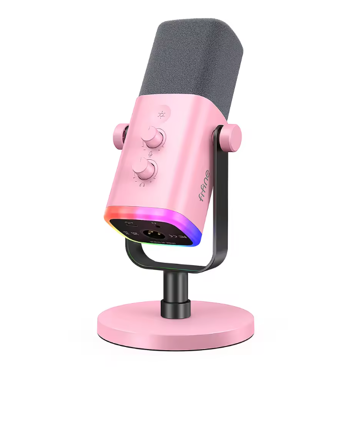 USB/XLR Dynamische Microfoon – RGB Gaming en Streaming Mic