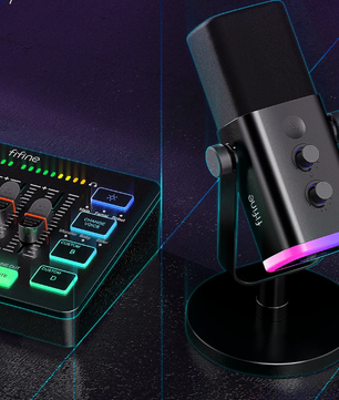 Podcast Kit met Audio Mixer en Microfoon – RGB Streaming Set
