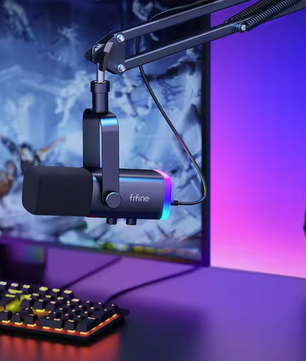 USB/XLR Microfoon Kit met Arm – RGB Gaming en Streaming Set