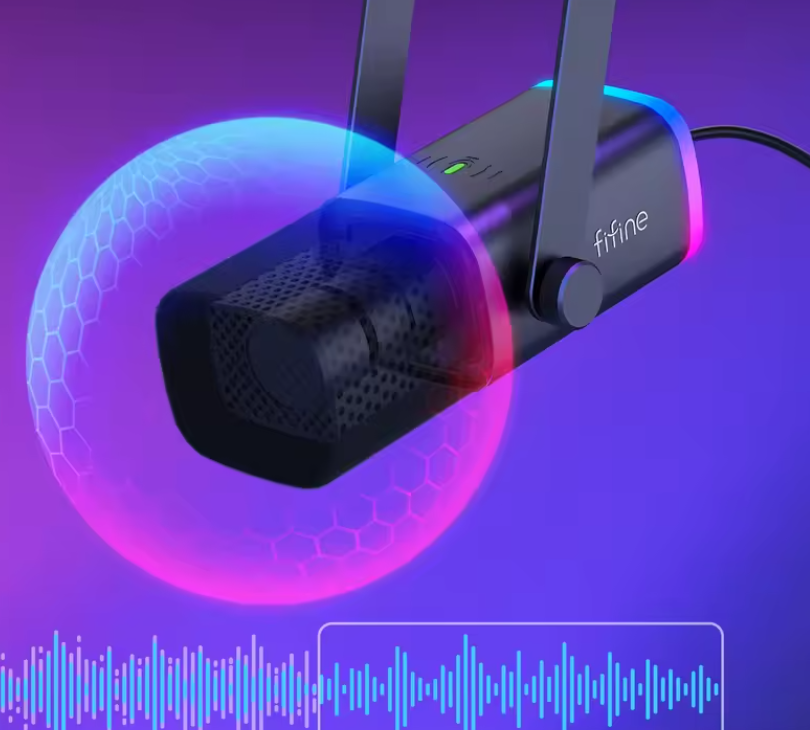 USB/XLR Microfoon Kit met Arm – RGB Gaming en Streaming Set