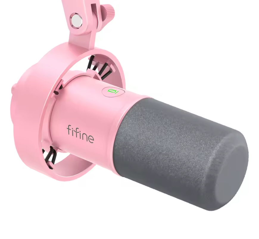 USB/XLR Dynamische Microfoon met Shock Mount – Studio en Streaming