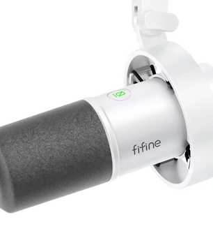 USB/XLR Dynamische Microfoon met Shock Mount – Studio en Streaming