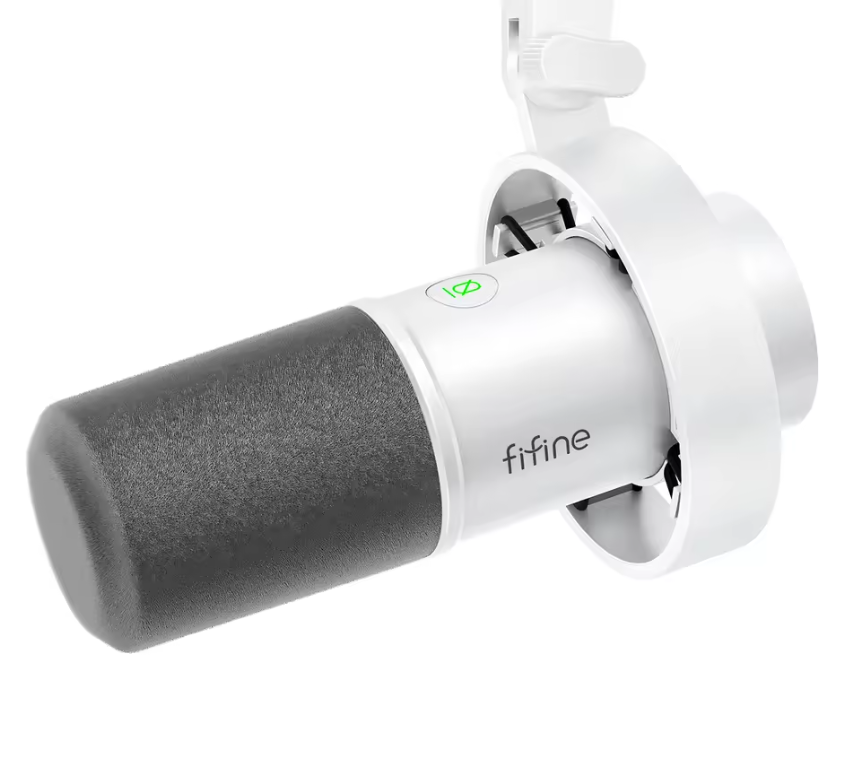 USB/XLR Dynamische Microfoon met Shock Mount – Studio en Streaming