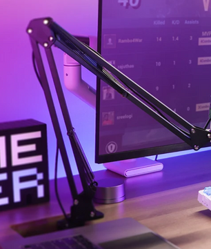 USB Condenser Gaming Microfoon met RGB – Streaming en Podcast Set