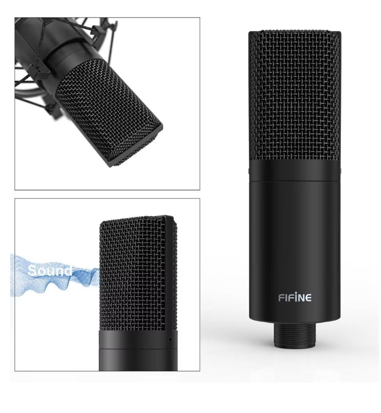 USB Studio Microfoon met Arm – Podcast en Recording Set