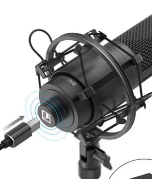 USB Studio Microfoon met Arm – Podcast en Recording Set