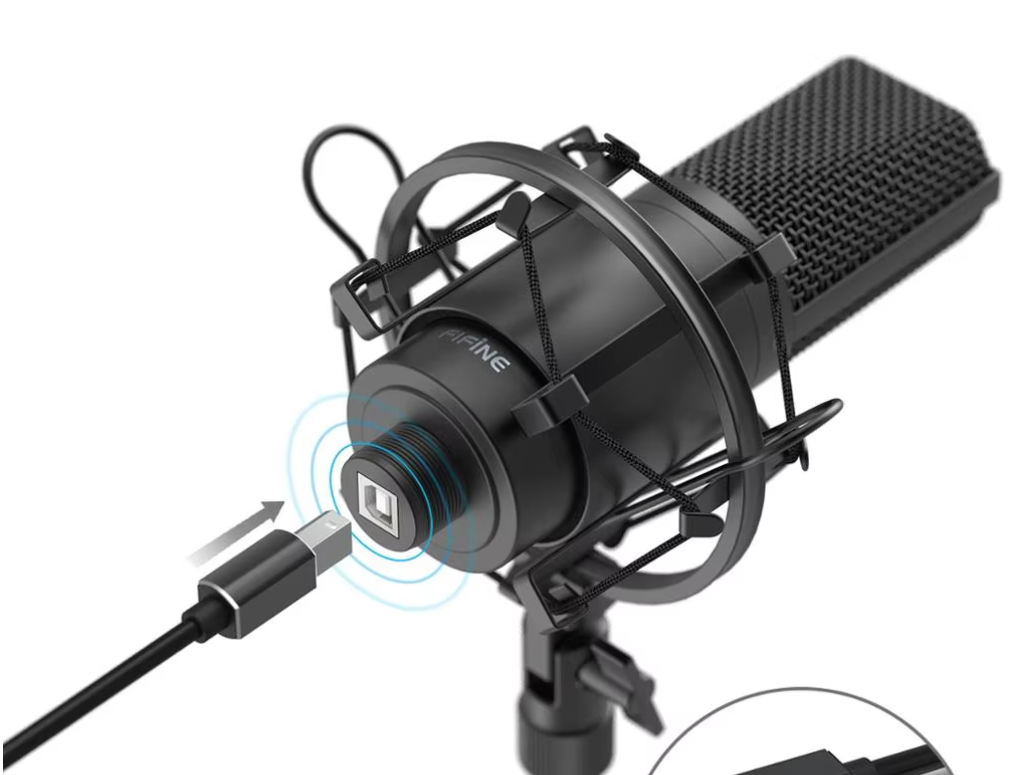 USB Studio Microfoon met Arm – Podcast en Recording Set