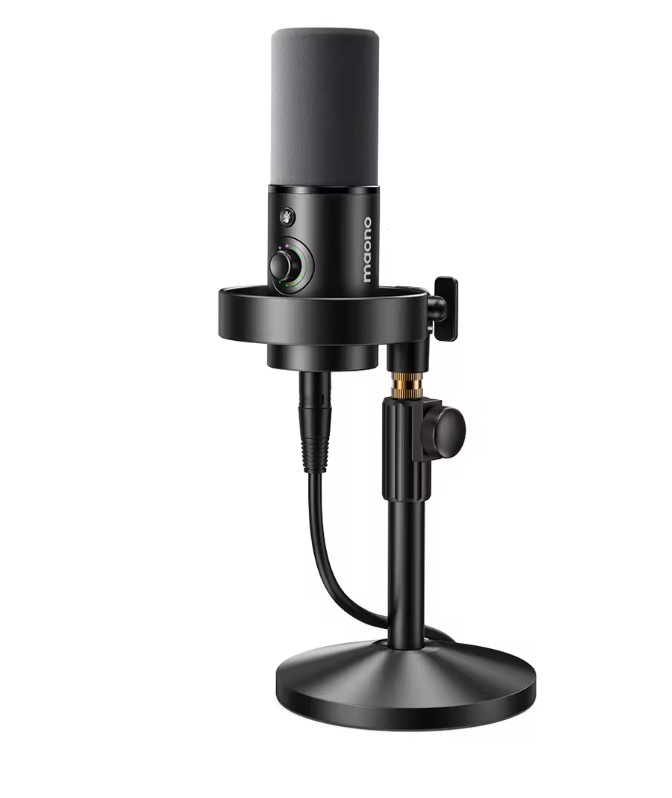 USB/XLR Dynamische Microfoon – 192kHz Studio Podcast en Streaming Mic