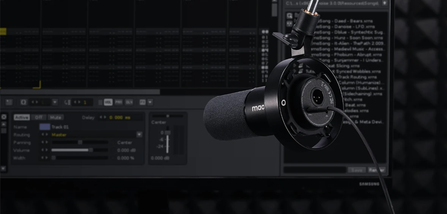USB/XLR Dynamische Microfoon – 192kHz Studio Podcast en Streaming Mic