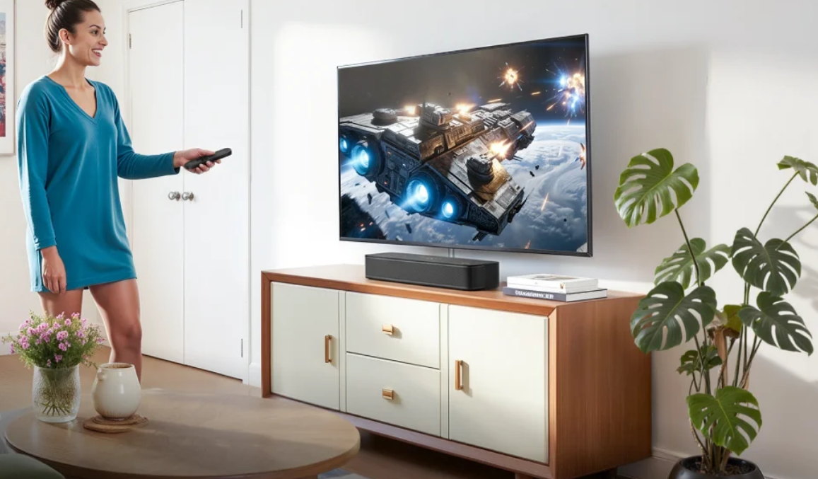 2.1 Soundbar 120W met Subwoofer – Bluetooth TV Speaker