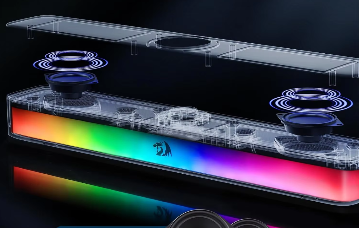 2.0 Desktop Soundbar met RGB – Bluetooth PC Speaker