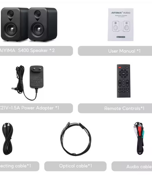 Actieve Bookshelf Speakers – Bluetooth HiFi Studio Monitor Set