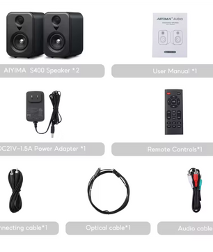 Actieve Bookshelf Speakers – Bluetooth HiFi Studio Monitor Set