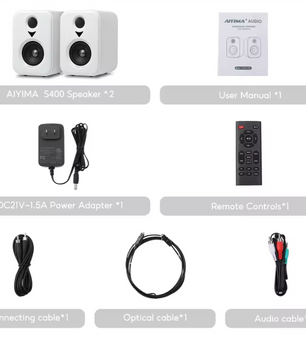 Actieve Bookshelf Speakers – Bluetooth HiFi Studio Monitor Set