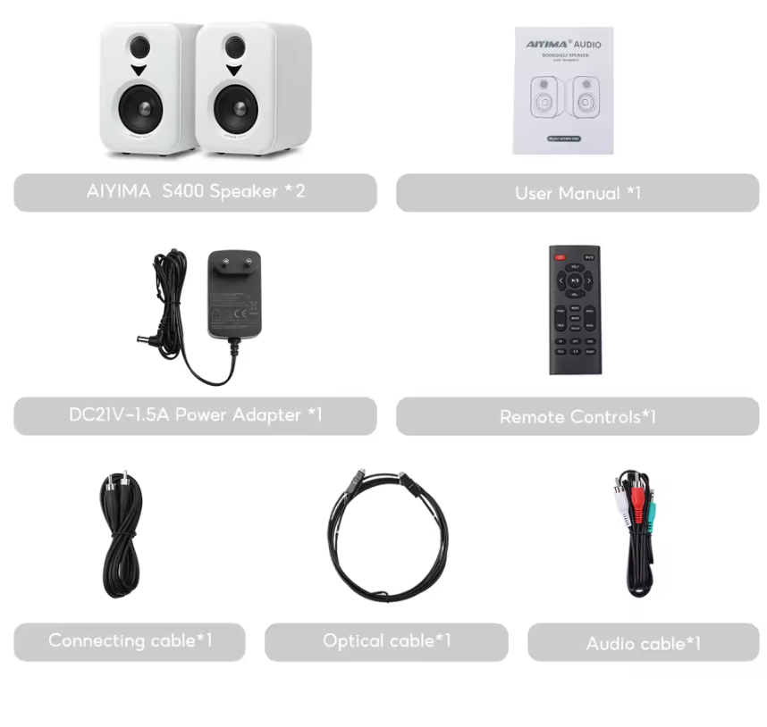 Actieve Bookshelf Speakers – Bluetooth HiFi Studio Monitor Set