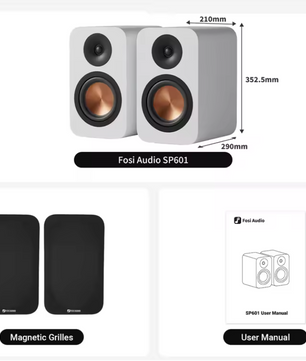 Passieve Bookshelf Speakers 160W – HiFi Studio Monitor Set