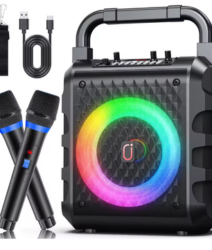 Karaoke Speaker met Microfoon – Bluetooth Party Speaker met LED