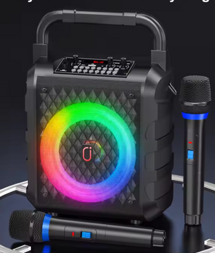 Karaoke Speaker met Microfoon – Bluetooth Party Speaker met LED